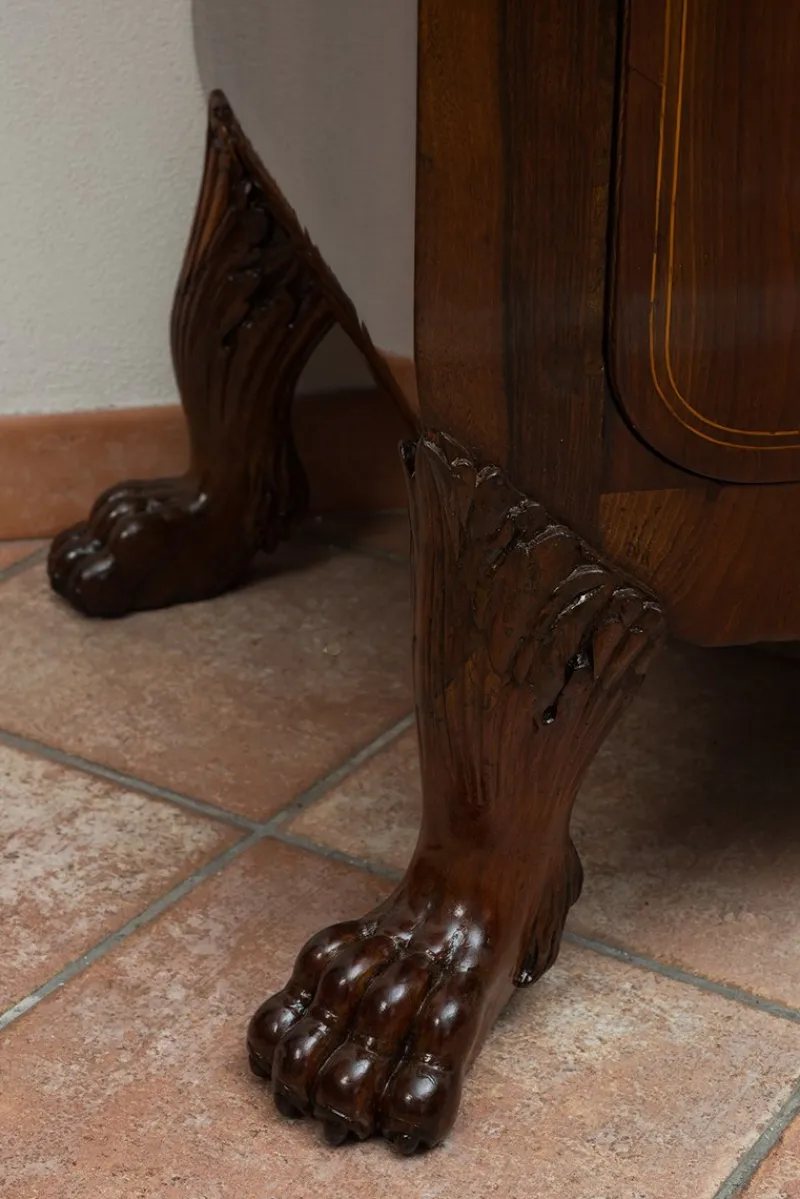 Outlet Pamono Antique Empire Chest of Drawers in Walnut