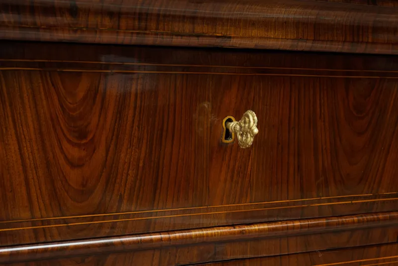 Outlet Pamono Antique Empire Chest of Drawers in Walnut