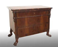 Outlet Pamono Antique Empire Chest of Drawers in Walnut