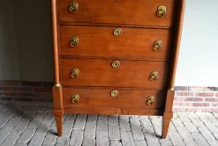 Clearance Pamono Antique Empire Oak Chiffoniere