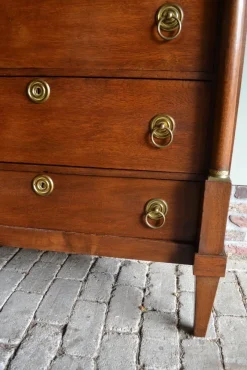 Clearance Pamono Antique Empire Oak Chiffoniere