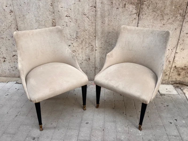 Pamono Antique Empire Style Chairs, 1890s, Set of 2> Lounge Chairs & Armchairs