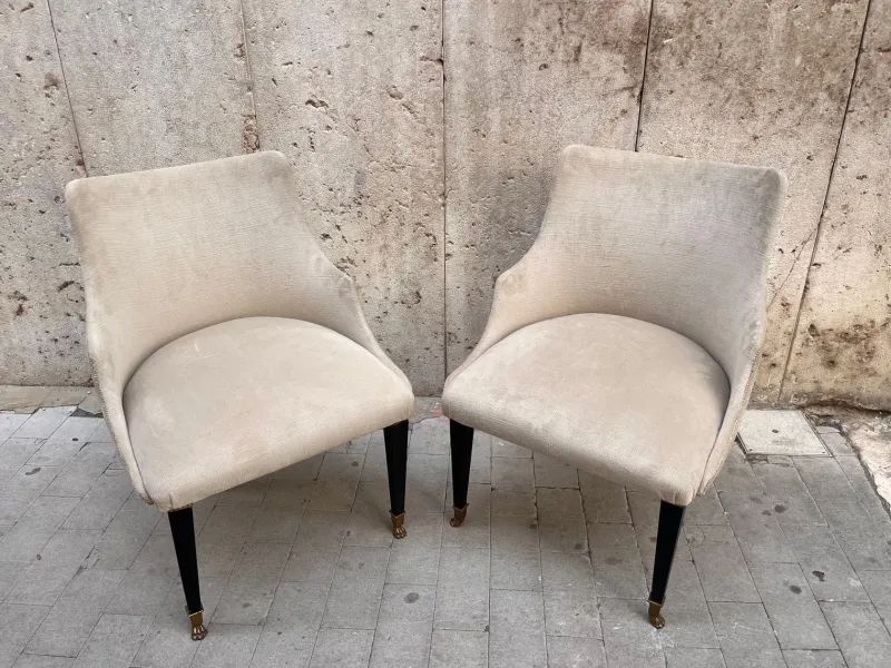 Pamono Antique Empire Style Chairs, 1890s, Set of 2> Lounge Chairs & Armchairs