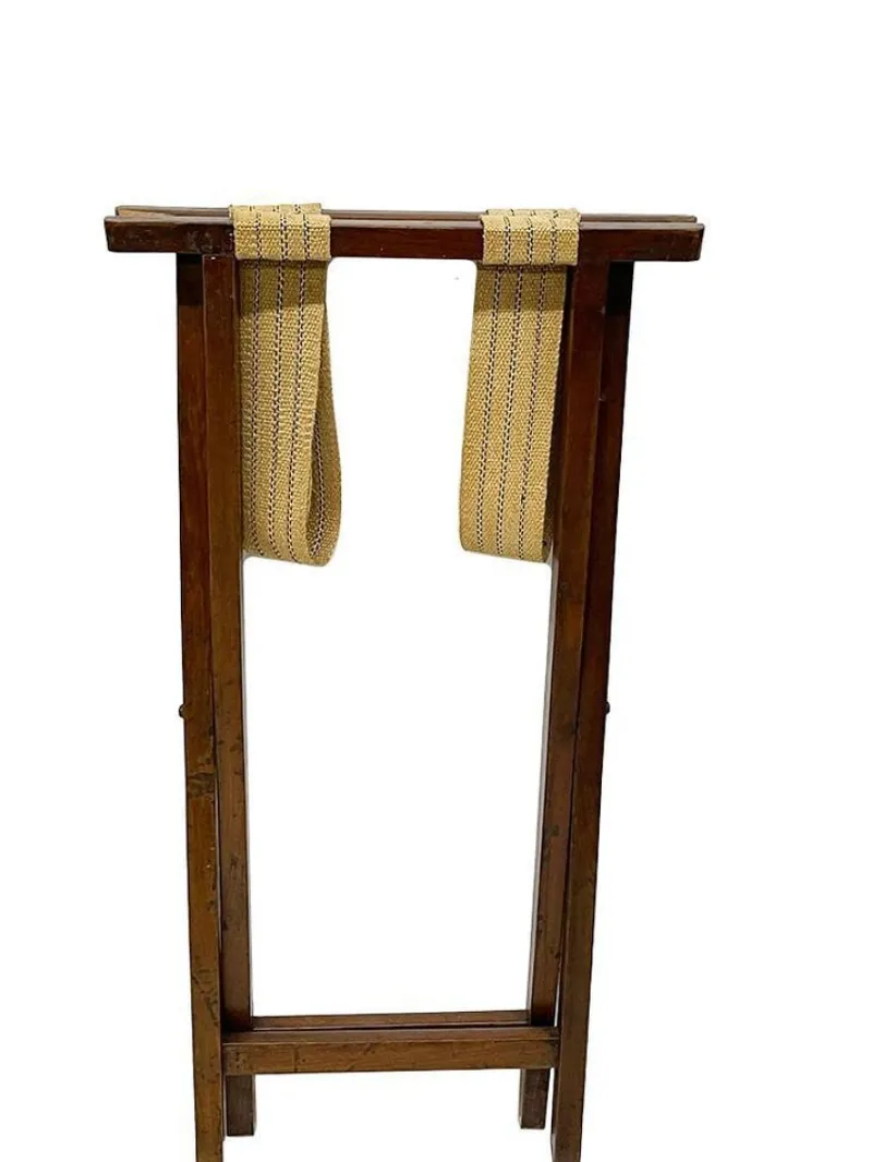 Outlet Pamono Antique English Butler Tray on Stand, Set of 2