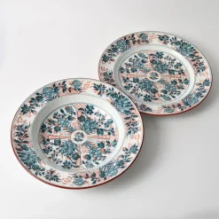 Pamono Antique English Ceramic Plates from Wedgwood, Set of 2><noscript><img width=