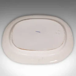 Pamono Antique English Ceramic Willow Pattern Serving Plate><noscript><img width=