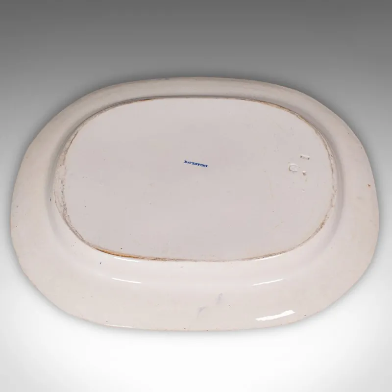 Pamono Antique English Ceramic Willow Pattern Serving Plate> Serving Dishes