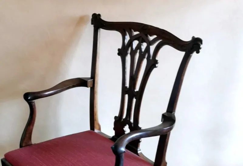 Pamono Antique English Chippendale Style Chair