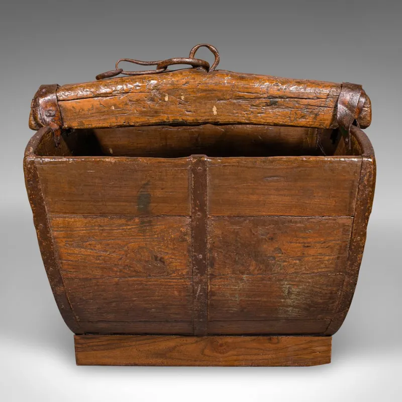 Pamono Antique English Country Garden Well Bucket, 1800> Planters And Jardiniere