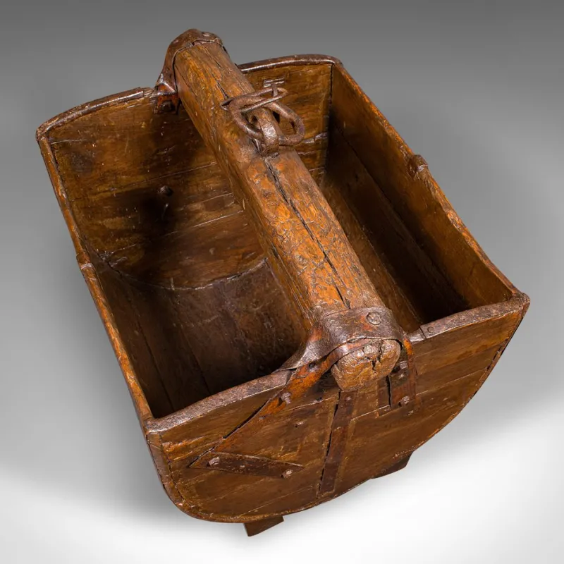 Pamono Antique English Country Garden Well Bucket, 1800> Planters And Jardiniere
