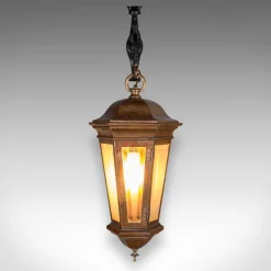 Pamono Antique English Courtyard Light in Bronze and Wrought Iron, 1850><noscript><img width=