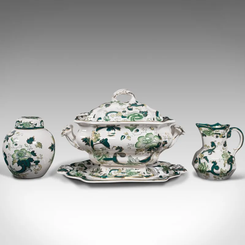 Sale Pamono Antique English Dinner Service Set, 1920s, Set of 4