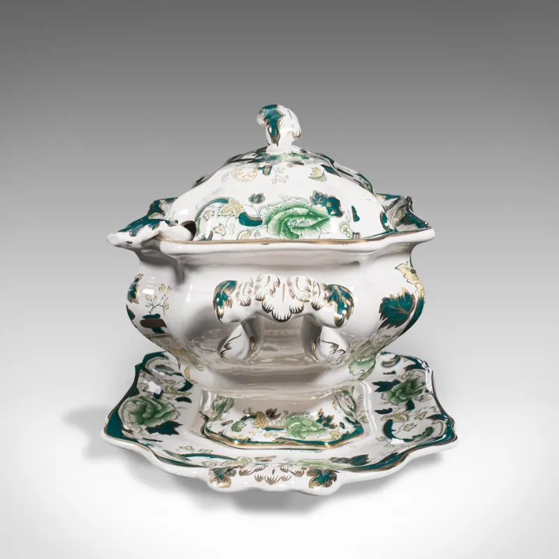 Sale Pamono Antique English Dinner Service Set, 1920s, Set of 4