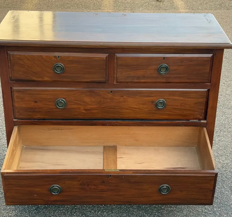 Pamono Antique English Dressing Table with Mirror> Dressing Tables