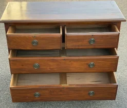 Pamono Antique English Dressing Table with Mirror><noscript><img width=