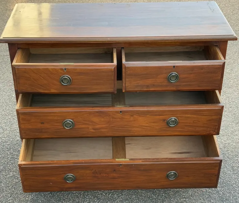 Pamono Antique English Dressing Table with Mirror> Dressing Tables