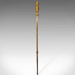 Pamono Antique English Fireside Tools in Brass, Set of 3><noscript><img width=
