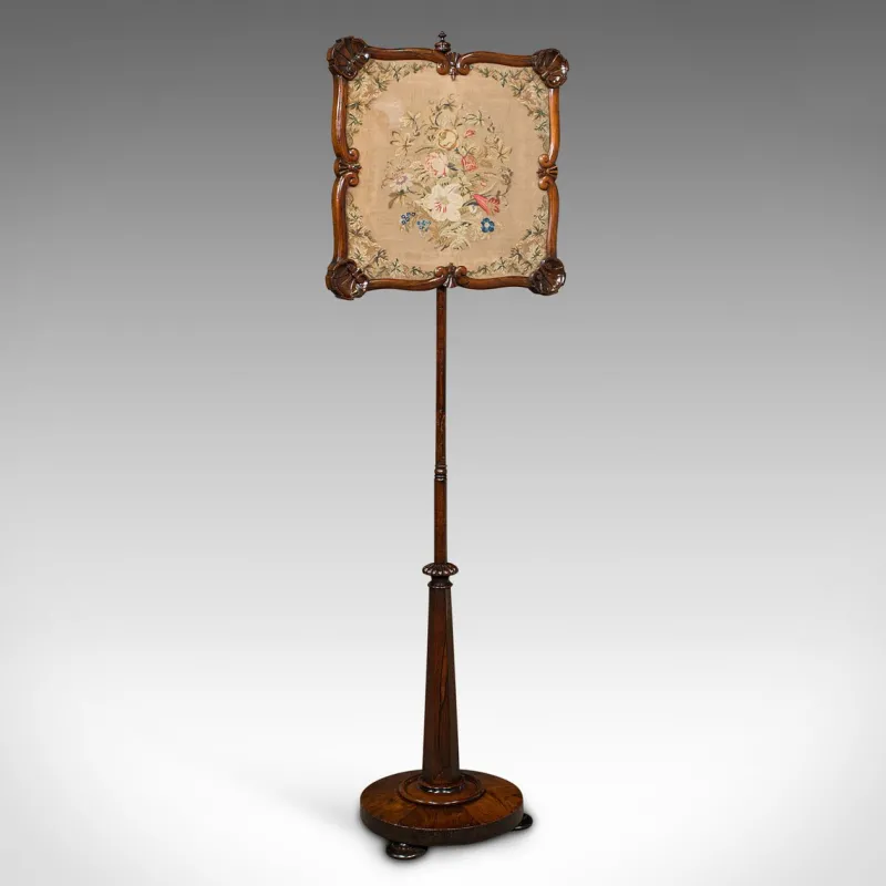 Discount Pamono Antique English Fireside Pole Screen