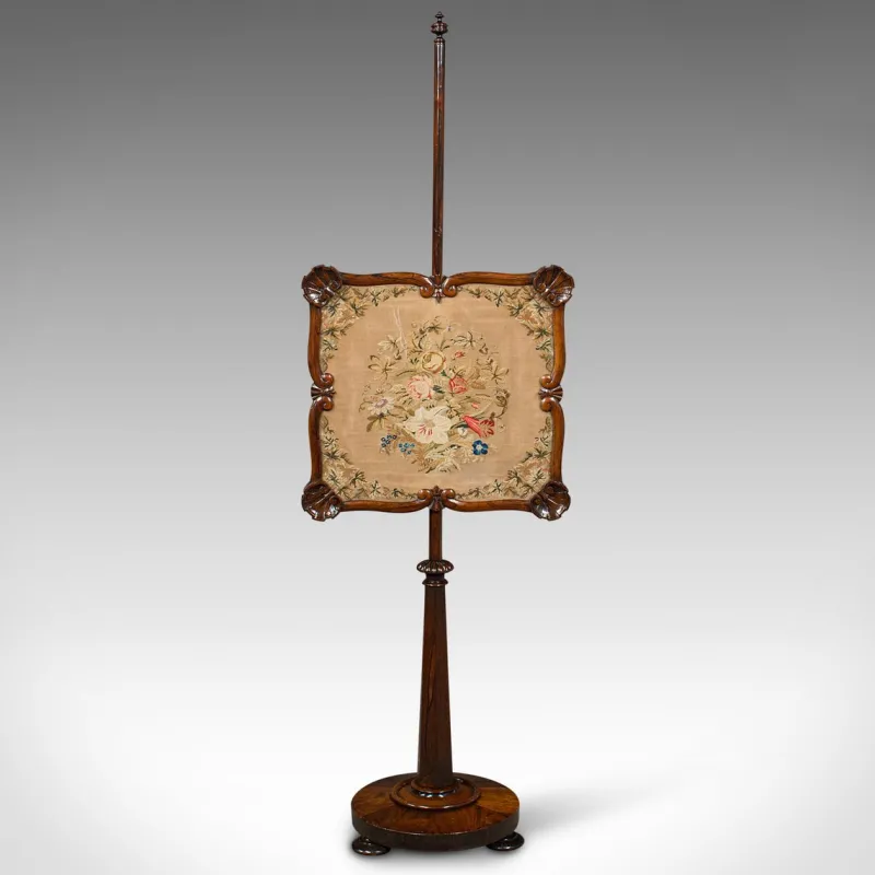 Discount Pamono Antique English Fireside Pole Screen