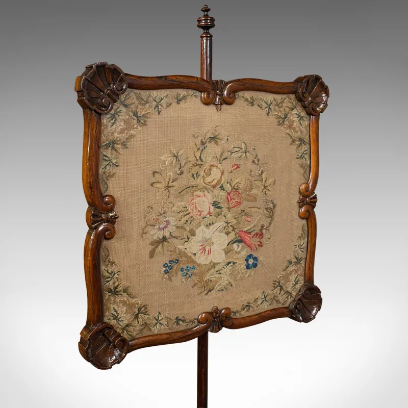 Discount Pamono Antique English Fireside Pole Screen