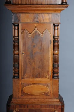 New Pamono Antique English Grandfather Clock in Mahogany, 18th Century