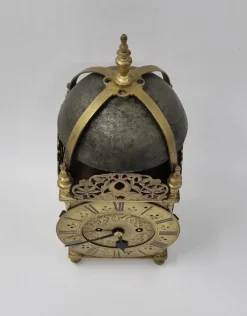 Best Pamono Antique English Lantern Clock by Ignatius Huggeford, 1685