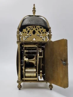 Best Pamono Antique English Lantern Clock by Ignatius Huggeford, 1685