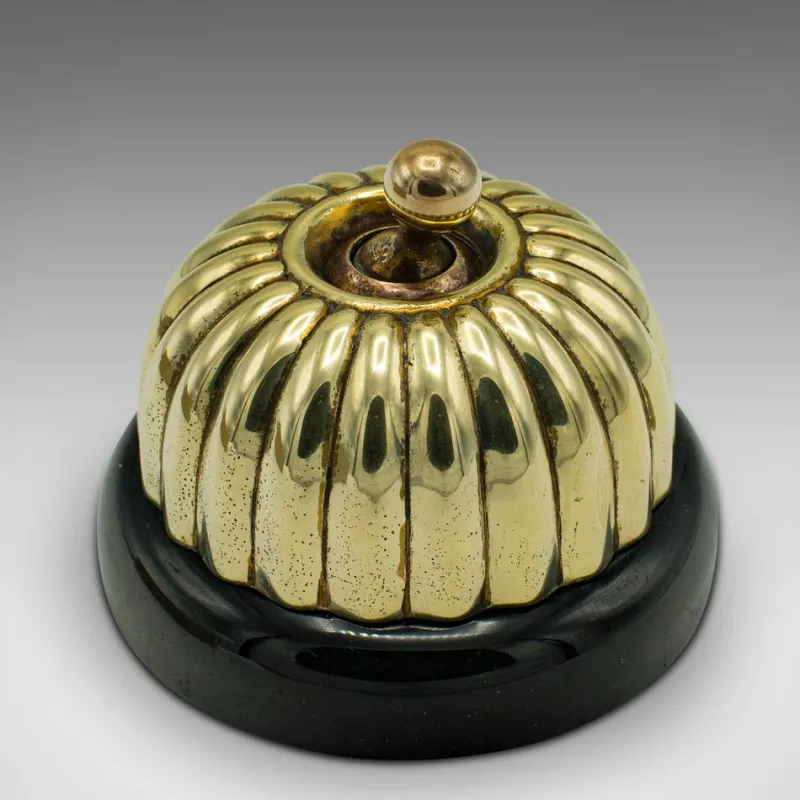 Pamono Antique English Light Switch in Brass, 1920> Architectural Elements