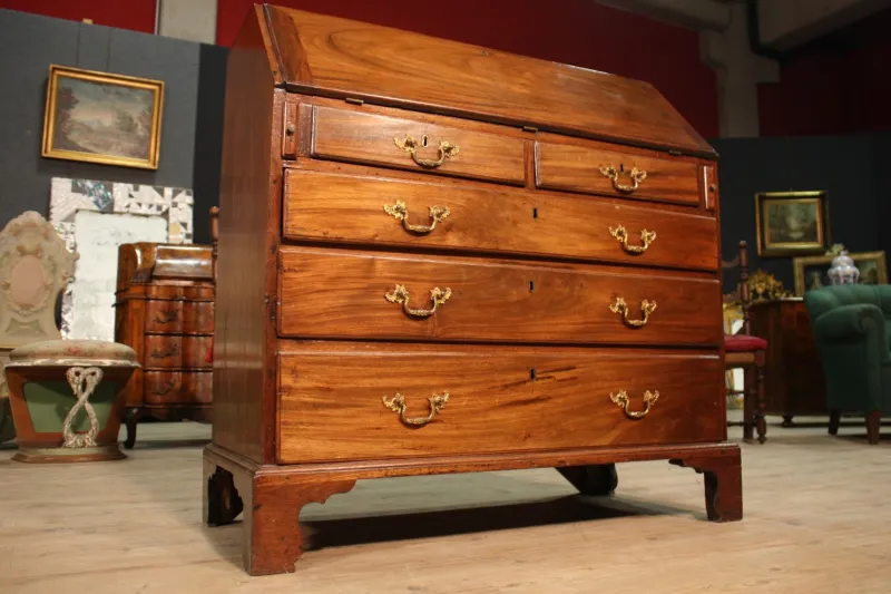 Pamono Antique English Mahogany Secretaire> Secretaires
