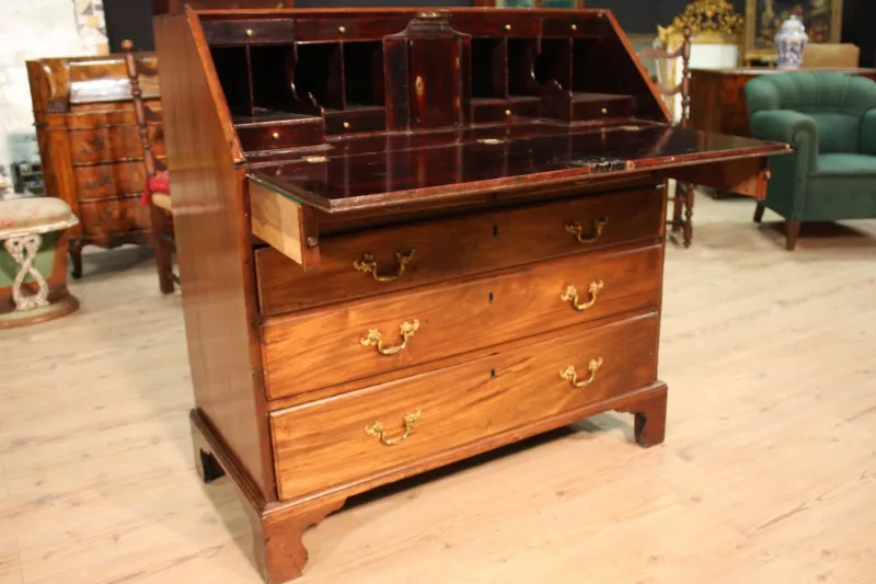 Pamono Antique English Mahogany Secretaire> Secretaires