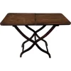 Pamono Antique English Mahogany Folding Table, 1890s> Console Tables