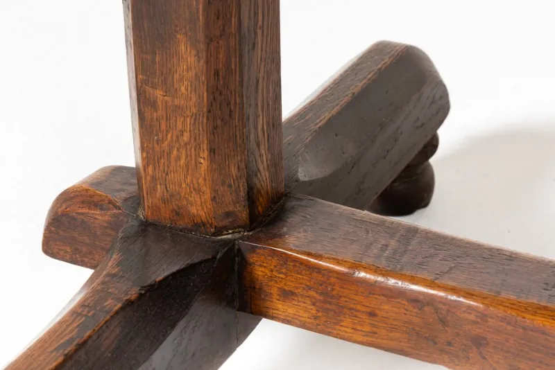 Online Pamono Antique English Oak Console Table, 1800s