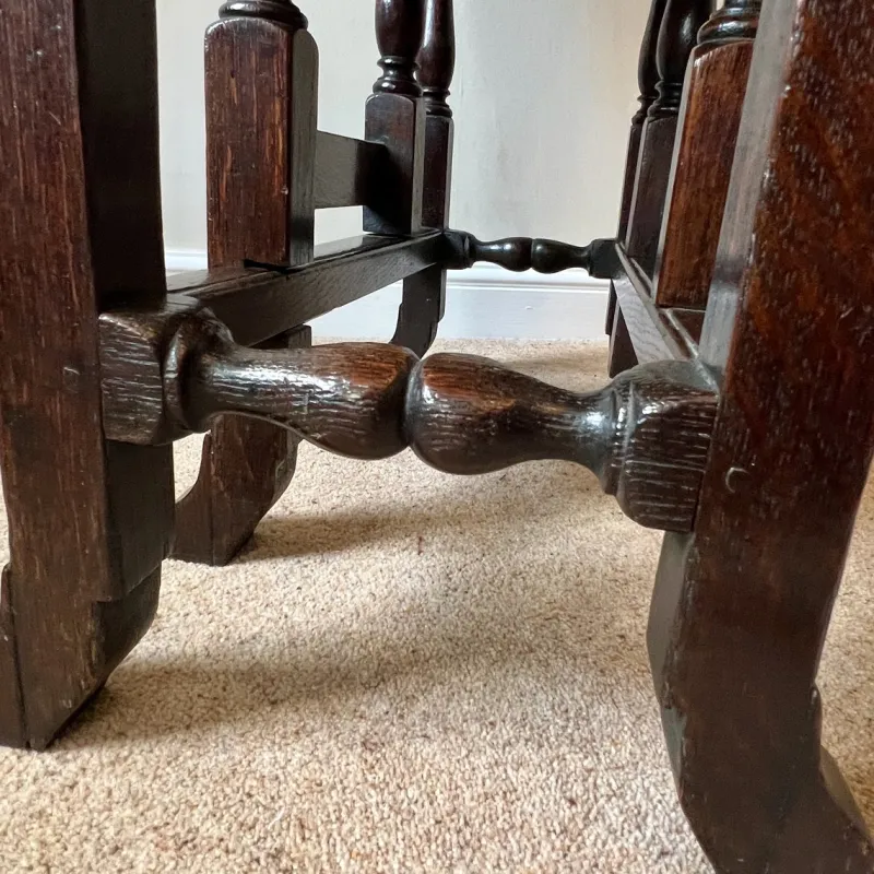 Pamono Antique English Oak Fold-Over Table, 1670s> Coffee & Side Tables