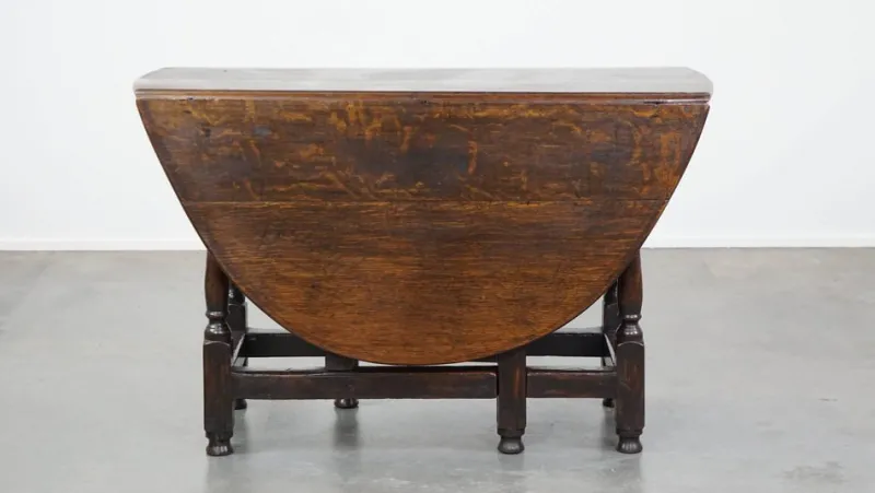 Pamono Antique English Oak Gateleg Table> Dining Tables & Sets
