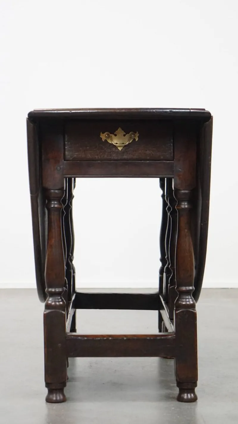 Pamono Antique English Oak Gateleg Table> Dining Tables & Sets