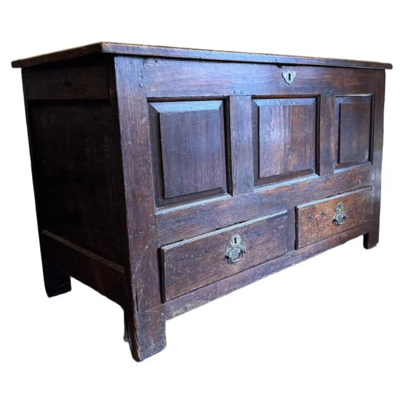 Discount Pamono Antique English Oak Mule Chest, 1700s