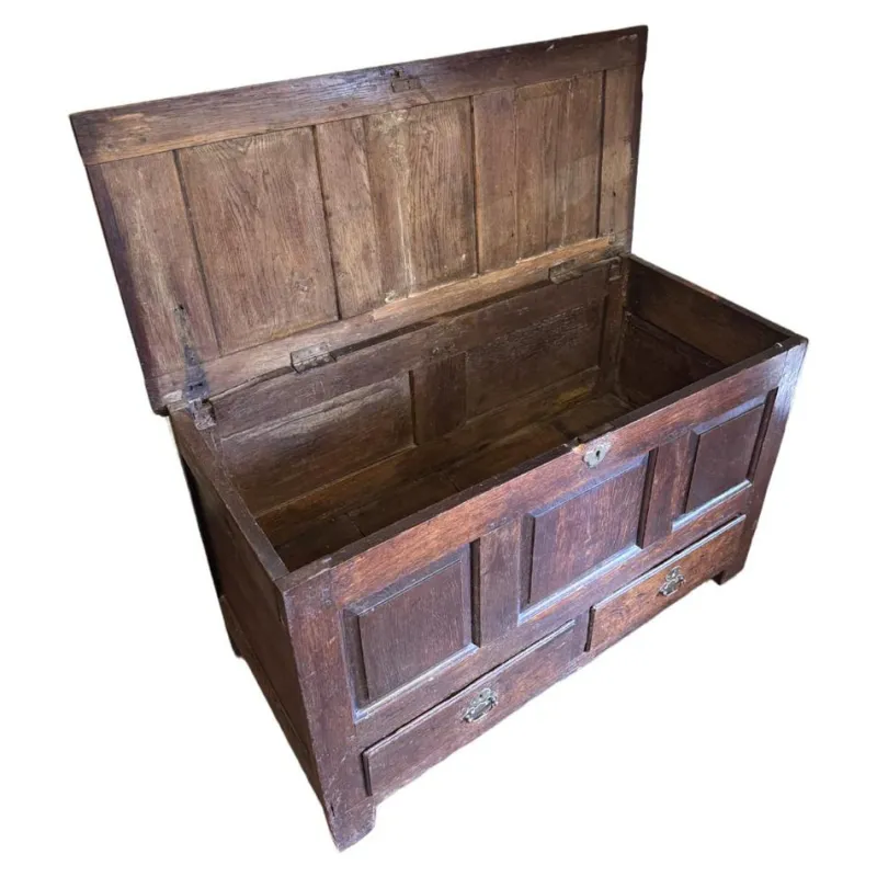 Discount Pamono Antique English Oak Mule Chest, 1700s