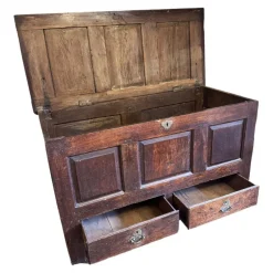 Discount Pamono Antique English Oak Mule Chest, 1700s
