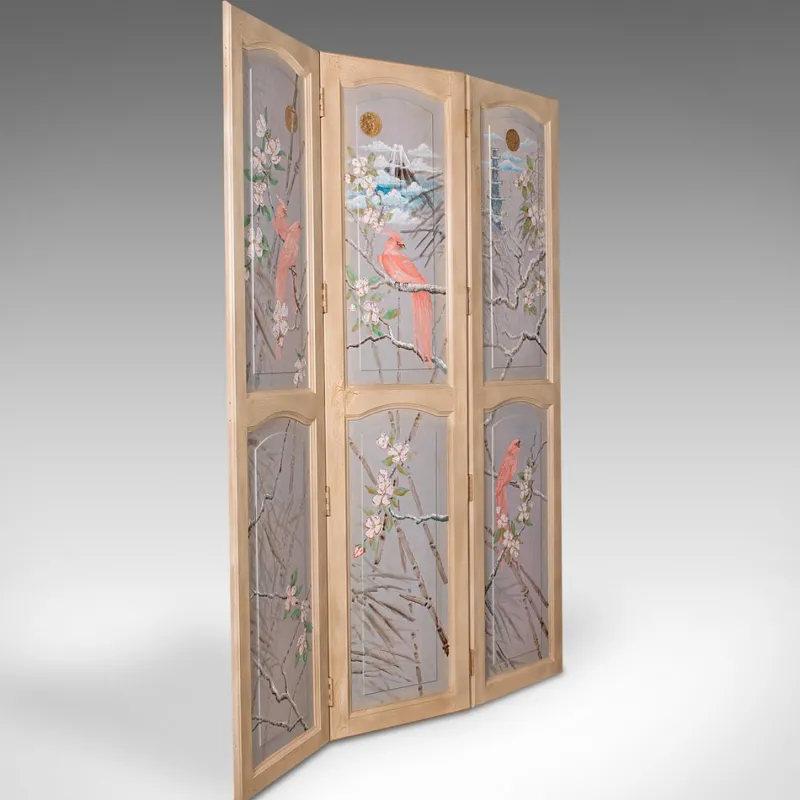 Online Pamono Antique English Privacy Screen Room Divider, 1890s