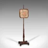 New Pamono Antique English Regency Adjustable Pole Screen Needlepoint Fire Shield, 1830s