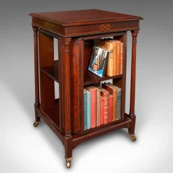 Online Pamono Antique English Rotary Bookcase, 1910
