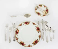Clearance Pamono Antique English Silver Plated Setting Cutlery, Set of 155