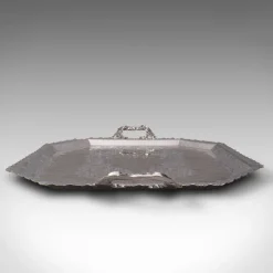Online Pamono Antique English Silver Plated Presentation Serving Tray, 1890s