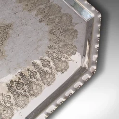 Online Pamono Antique English Silver Plated Presentation Serving Tray, 1890s
