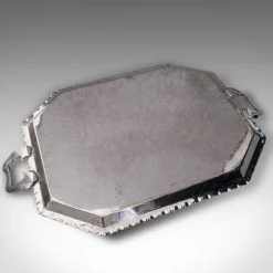 Online Pamono Antique English Silver Plated Presentation Serving Tray, 1890s