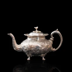 Discount Pamono Antique English Silver-Plated Tea Service, 1900s, Set of 4