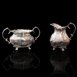Discount Pamono Antique English Silver-Plated Tea Service, 1900s, Set of 4