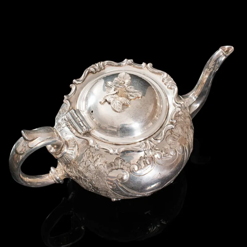 Discount Pamono Antique English Silver-Plated Tea Service, 1900s, Set of 4