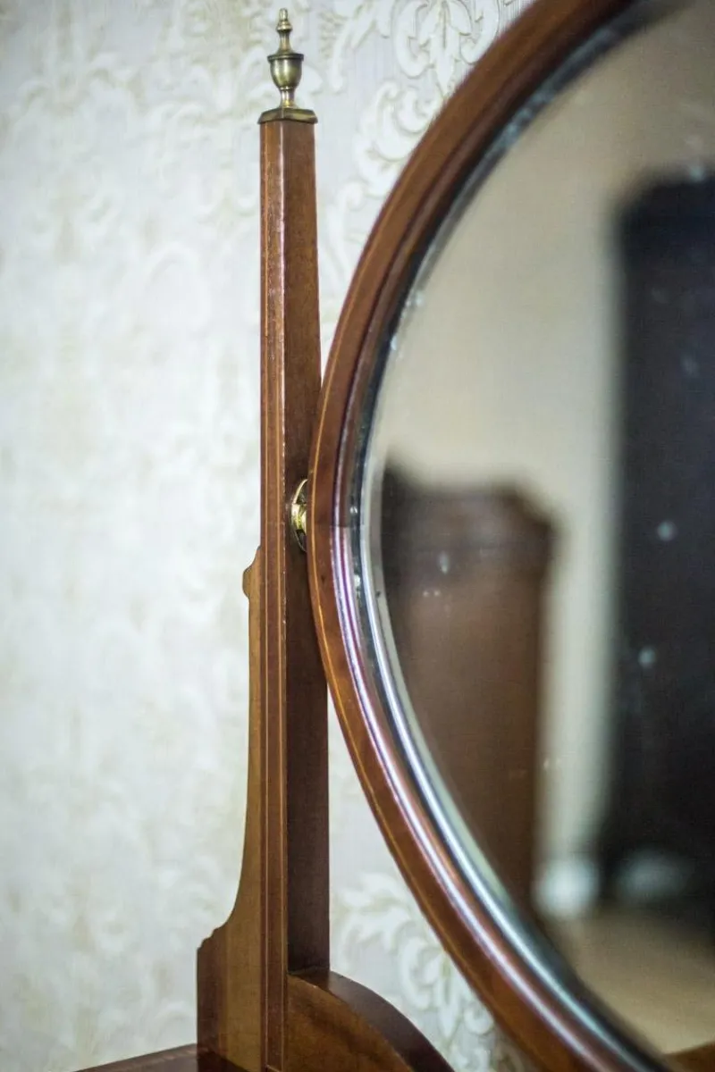 Pamono Antique English Softwood and Mahogany Veneer Vanity Table by Maple & Co., 1890s