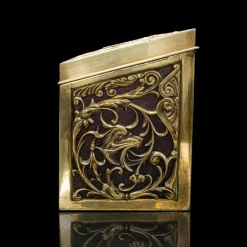 Pamono Antique English Stationery Box in Brass, 1880